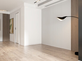 极简客厅空场景