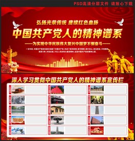 中国精神宣传展板