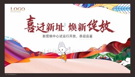 乔迁展板