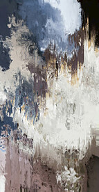 灰色抽象色块笔触拼接油画玄关