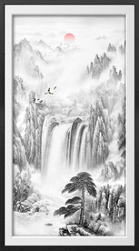 竖幅国画