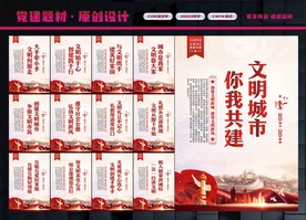 文明城市展板