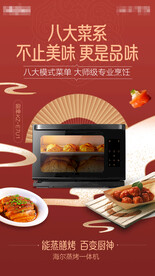 蒸烤箱海报