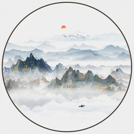 抽象山水画