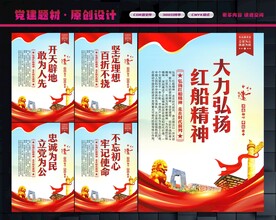 红船精神展板