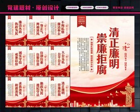 廉洁展板