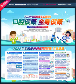 全国爱牙日展板