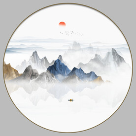 抽象山水画