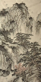仿古山水画