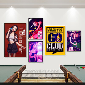 台球展板