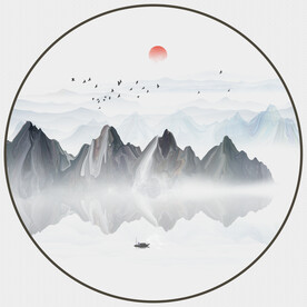 抽象山水画