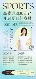 运动减脂社群海报
