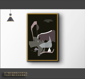 玄关抽象画 