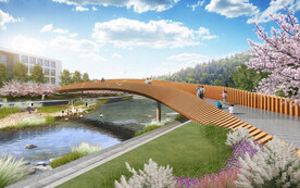 景观效果图河道效果图桥梁效果图