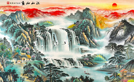 国画山水画