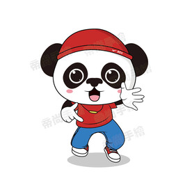 卡通熊猫