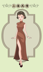 民国风美女