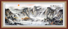 中国画 水墨国画山水