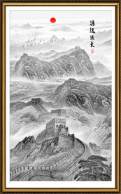 水墨长城
