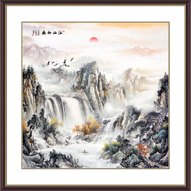 中堂山水画