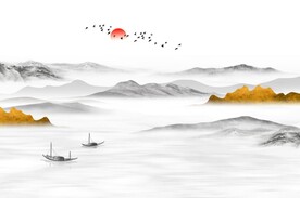 新中式背景墙