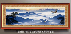水墨山水装饰画