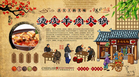 烫皮羊肉火锅