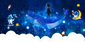 梦幻星空鲸鱼