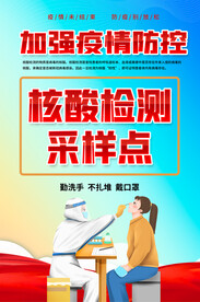 核酸检测采样点海报