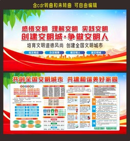 文明城市展板
