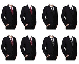 形象照西装素材psd