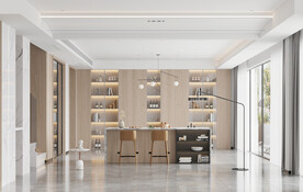 现代极简 轻奢客厅 背景墙