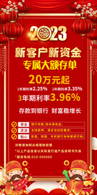 银行宣传海报展架