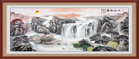 巨幅山水画