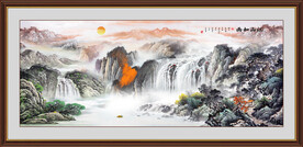 巨幅山水画