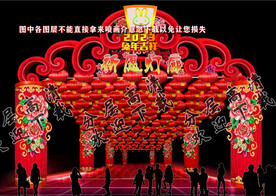 祈福灯廊通道