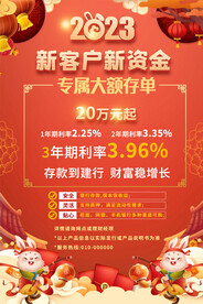 银行存款海报