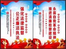检察院展板