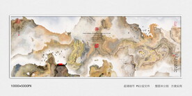 茶室水墨画