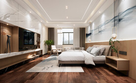 酒店客房效果图