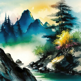 水彩画