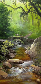 山水风景油画