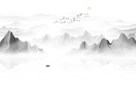 禅意山水画