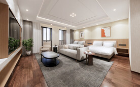 现代酒店客房效果图