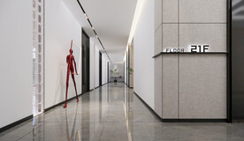 现代风格过道效果图