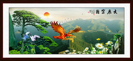 大展宏图长城山水画