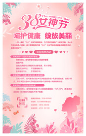 妇女节体检宣传海报