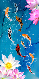 富贵有鱼玄关装饰画