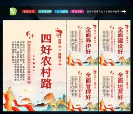 农村公路展板