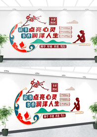 阅览室文化墙
